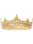 Erkekler Için Kral Taç Kostüm Aksesuar Balo Barok Vintage Kristal Inci Gelin Düğün Tiaras (Altın) (Yurt Dışından) 1
