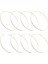8 Paket 10 Inç Altın Dream Catcher Metal Yüzükler Çiçek Çemberler Çelenk Makrome Yaptıkları Yüzük (Yurt Dışından) 1