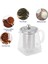 Kalınlaşmış Cam Çaydanlık Isıya Dayanıklı Çiçek Çay Potu Kabarcık Çay Potu Paslanmaz Çelik Filtre Çaydanlık Kare Pot Seti 350 Ml (Yurt Dışından) 3