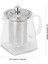 Kalınlaşmış Cam Çaydanlık Isıya Dayanıklı Çiçek Çay Potu Kabarcık Çay Potu Paslanmaz Çelik Filtre Çaydanlık Kare Pot Seti 350 Ml (Yurt Dışından) 5