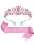 Doğum Günü Kız Taç Prenses Taç Kadınlar Için Doğum Günü Kanat Ile Parti Malzemeleri Pembe (Yurt Dışından) 2