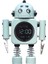 Sessiz Dijital Ekran Metal Robot Çalar Saat, Akıllı Öğrenci, Erkek, Kadın Ve Çocuk Yatak Odası Çalar Saat (Yurt Dışından) 1