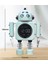 Sessiz Dijital Ekran Metal Robot Çalar Saat, Akıllı Öğrenci, Erkek, Kadın Ve Çocuk Yatak Odası Çalar Saat (Yurt Dışından) 2