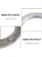 50 Paket Perde Grommet, Iç Çap 43mm Perde Kuşgözü Halkaları Nano Ölçekli Düşük Gürültülü Roma Halkası (Gümüş) (Yurt Dışından) 5