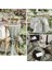Paket 90x400cm Adaçayı Yeşil Tülbent Masa Koşucu Uzun Rustik Gazlı Bez Masa Koşucu Romantik Yarı (Yurt Dışından) 1