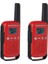 TLKR-T42 KIRMIZI PMR EL TELSİZİ 2Lİ PAKET (4 KM)(3 ADET İNCE PİL) 3