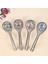 4 Parça Asya Retro Çin Seramik Pirinç Kaşık Kavisli Saplı Ramen Çorba Kaşığı Uzun Saplı Boyalı Çiçek Kaşık (Yurt Dışından) 5