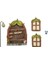 Minyatür Peri Gnome Ev Pencere Ve Kapı Ağaçlar Dekorasyon Için Bahçe Süslemeleri Pencere Ve Işık Karanlıkta Parlayabilir (Yurt Dışından) 1