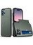Iphone 15 Pro 15 Pro Tpu+Pc Çift Katmanlı Telefon Koruyucu Vaka Yeşili Için Slayt Kartı Tutucu Telefon Kapağı (Yurt Dışından) 1