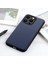 Iphone 15 Pro Shockproof Cep Telefonu Kılıf Mavisi Için Orijinal Inek Deri+Tpu Telefon Kılıfı (Yurt Dışından) 3