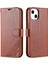Iphone 15 Için Telefon Cüzdanı Kılıfı Pl Stand Pu Derisi+Tpu Telefon Kapak-Kahverengi (Yurt Dışından) 1