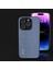 Iphone 15 Pro Pu Deri Kaplamalı Pc+Tpu Telefon Kılıfı Karbon Fiber Doku Kıyafet Anti-Slatch Kapak Işık Mavi (Yurt Dışından) 4