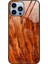 Iphone 15 Pro Maks Ahşap Tahıl Tasarım Telefon Kılıfı Temperlenmiş Cam Geri+Tpu Çerçeve Geri Kapak-Por (Yurt Dışından) 1