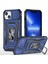 Iphone 15 Metal Kickstand Back Cover Slayt Kamera Kalkanı Pc+Tpu Telefon Case-Dark Blue (Yurt Dışından) 1