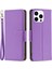 Iphone 15 Pro Cüzdan Pu Deri Cep Telefonu Kapağı Litchi Doku Telefon Flip Stand Kılıfı Strap-Purple İle (Yurt Dışından) 1