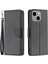 Iphone 15 Için Plus Toz Geçirmez Pu Deri Cep Telefonu Kapağı Cüzdan Litchi Doku Dokunma Stand Kılıfı Strap-Black (Yurt Dışından) 1