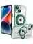 Iphone 12 Pro Telefon Kılıfı Pc+Tpu Telefon Kılıfı Dönen Kickstand Telefon Kapağı Magsafe-Green İle Uyumlu Şok Geçirmez Kılıf (Yurt Dışından) 1