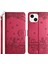 Pu Deri Cüzdan Iphone 15 Için Telefon Kılıfı Plus Wall Cats Strap-Red İle Baskılı Stand Kapağı (Yurt Dışından) 1