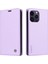 Iphone 15 Pro Max Max Magnetıce Telefon Kapak Pu Deri Cüzdan Stand Vaka Işığı Mor (Yurt Dışından) 1