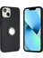 İphone 15 Plus Telefon Kasası Mat Tpu Kasa Ayna Benzeri Yüzük Kickstand Telefon Kabuğu Anti-Çizik Cep Telefonu Kapak-Black (Yurt Dışından) 1
