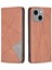 Kart Tutucu Pu Deri Stand Kılıfı Iphone 15 Plus Baskılı Çizgi Telefon Kapak Kılıfı (Yurt Dışından) 1