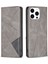 Iphone 15 Pro Baskılı Hat Cep Telefonu Kılıf Stand Kartı Tutucu Kabuk Deri Telefon Kapak Grey (Yurt Dışından) 1