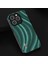İphone 15 Pro Back Cover Pu Deri Kaplamalı Pc+Tpu Çizelge Anti-Çizelge Telefon Vaka Yeşili (Yurt Dışından) 3