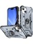 Iphone 15 Tpu+Pc Koruyucu Telefon Kılıfı Yüzük Tutucu Kickstand Sırt Grey (Yurt Dışından) 1