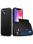 Iphone 15 Plus Tpu+Pc Çift Katman Anti-Drop Telefon Kapak Black Için Kart Sahibi Telefon Kılıfı (Yurt Dışından) 1