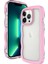 Iphone 15 Prof Profesyonel Arka Kapak Dalga Edge Pc+Tpu Çıkarılabilir Renk Çerçevesi Çizelge Anti-Cratch Telefon Vaka-Pembe (Yurt Dışından) 1
