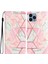Iphone 15 Pro For Stand Phone Vaka Desen Baskı Pu Deri Cüzdan Kapağı Strap-Pink İle (Yurt Dışından) 1