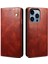 Iphone 15 Pro Pu Deri Cep Telefon Kılıfı Mumsu Çılgın At Doku Telefon Kapak Standı Cüzdan-Brown (Yurt Dışından) 1
