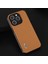 Iphone 15 Pro Pu Deri Kaplamalı Pc+Tpu Telefon Kılıfı Karbon Fiber Doku Kıyafet Anti-Slatch Kapak Işık Kahverengi (Yurt Dışından) 3
