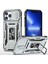 Iphone 15 Pro Slide Kamera Kapağı Telefon Kılıfı Metal Kickstand Pc+Tpu Cover-Grey (Yurt Dışından) 1