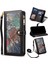 Iphone 15 Pro Pu Deri Stand Zipper Cep Telefonu Kapak Black Için Rfıd Engelleme Cüzdan Kılıfı (Yurt Dışından) 1