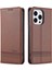 Iphone 15 Pro Pu Deri Cüzdan Kılıfı Için Tam Koruma Telefon Kapağı Stand-Coffee (Yurt Dışından) 1