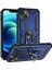 Iphone 15 Çizgiye Dönüş Pc+Tpu Kapak Kickstand Telefon Kılıfı Dahili Manyetik Tutucu Metal Sac Mavisi (Yurt Dışından) 1