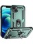 Iphone 15 Çizgiye Dönüş Pc+Tpu Için Dahili Manyetik Tutucu Metal Sac Yeşillüğü İle Kickstand Telefon Kılıfı (Yurt Dışından) 1