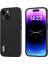 Iphone 15 Plus Cowhide Deri Kaplamalı Pc+Tpu Kılıfı Litchi Doku Kıvlatıcı Anti-Cratch Telefon Kapak Black (Yurt Dışından) 1