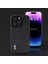 Iphone 15 Pro Max Için Telefon Kılıfı Dokulu Pu Deri Kaplamalı Pc+Tpu Güz Kanıtı Kabuk Black (Yurt Dışından) 5