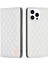 Iphone 15 Pro Pu Deri Stand Kılıf Anti Drop Kartı Tutucu Telefon Kapak-Beyaz (Yurt Dışından) 1