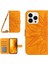 Iphone 15 Pro Sunflower Için Stand Kabuğu Deri Deri Cüzdanlı Telefon Kılıfı Omuz Askılı Sarı (Yurt Dışından) 1