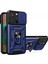 Iphone 15 Pro Maks Kamera Lens Slide Tasarım Telefon Kılıfı Pc+Tpu Kickstand Cover-Blue (Yurt Dışından) 1