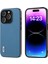 Iphone 15 Pro Maks Koruyucu Ince Kılıf Dokulu Pu Derisi+Tpu Telefon Kapak-Mavisi (Yurt Dışından) 1