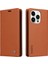 Iphone 15 Pro Pu Deri Cüzdan Telefon Kapağı Manyetik Kapanış Çizgi Standı Case-Brown (Yurt Dışından) 1