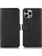 Iphone 15 Pro Telefon Cüzdanı Pu Deri Cowhide Doku Sonbahar Kanıtı Kapak Black (Yurt Dışından) 1