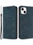 Iphone 15 Için Cüzdan Kılıfı 15 Tamamen Sarılmış Pu Deri Retro Çiçek Impried Telefon Stand Kapak Yeşil (Yurt Dışından) 1