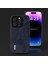 Iphone 15 Pro Max Pu Deri Kaplamalı Pc+Tpu Cowhide Doku Kapak Mavisi Için Telefon Kılıfı (Yurt Dışından) 4
