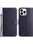 İphone 15 Pro Phone Case Için Kelebek Çiçeği Baskılı Deri Kılıf Stand Waller Koruyucu Telefon Kapak-Dark Mor (Yurt Dışından) 1