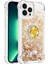 İphone 15 Pro Max Akan Sıvı Kılıf Yüzüğü Kickstand Tpu Telefon Kapağı-Altın (Yurt Dışından) 1
